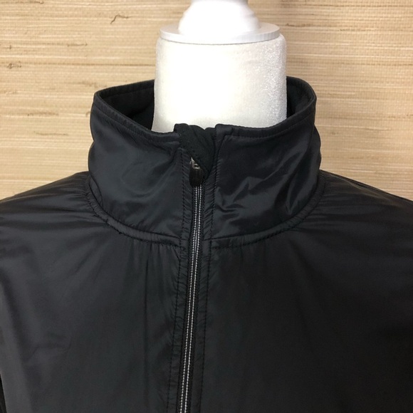 Black 100% Nylon Zip Up Lightweight Turtle Neck Running Sport Jacket Size Small - Picture 2 of 10